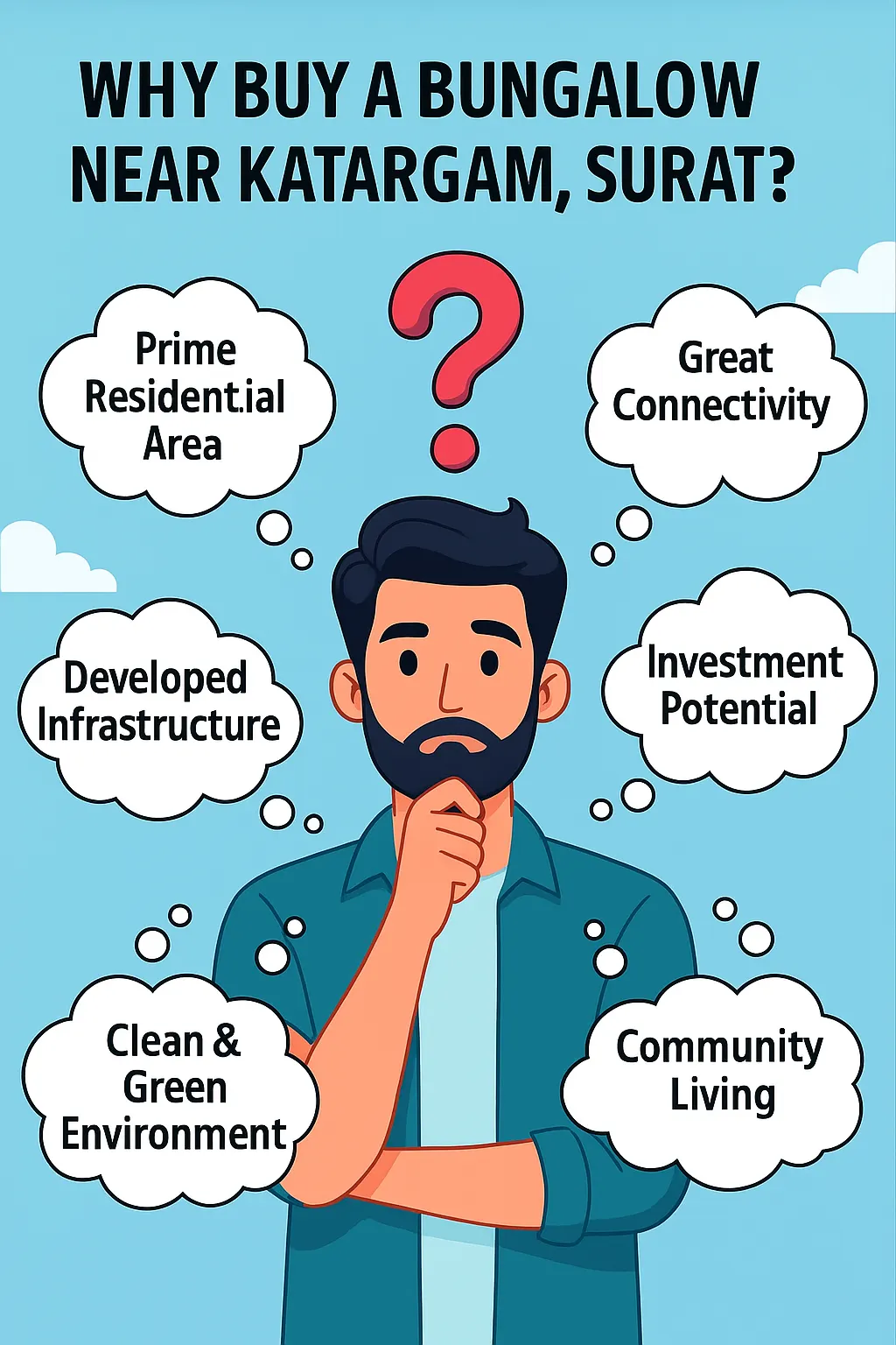 Confused about buying a bungalow near Katargam? Explore new bungalow projects in Katargam Surat offering great connectivity, investment potential, and modern infrastructure